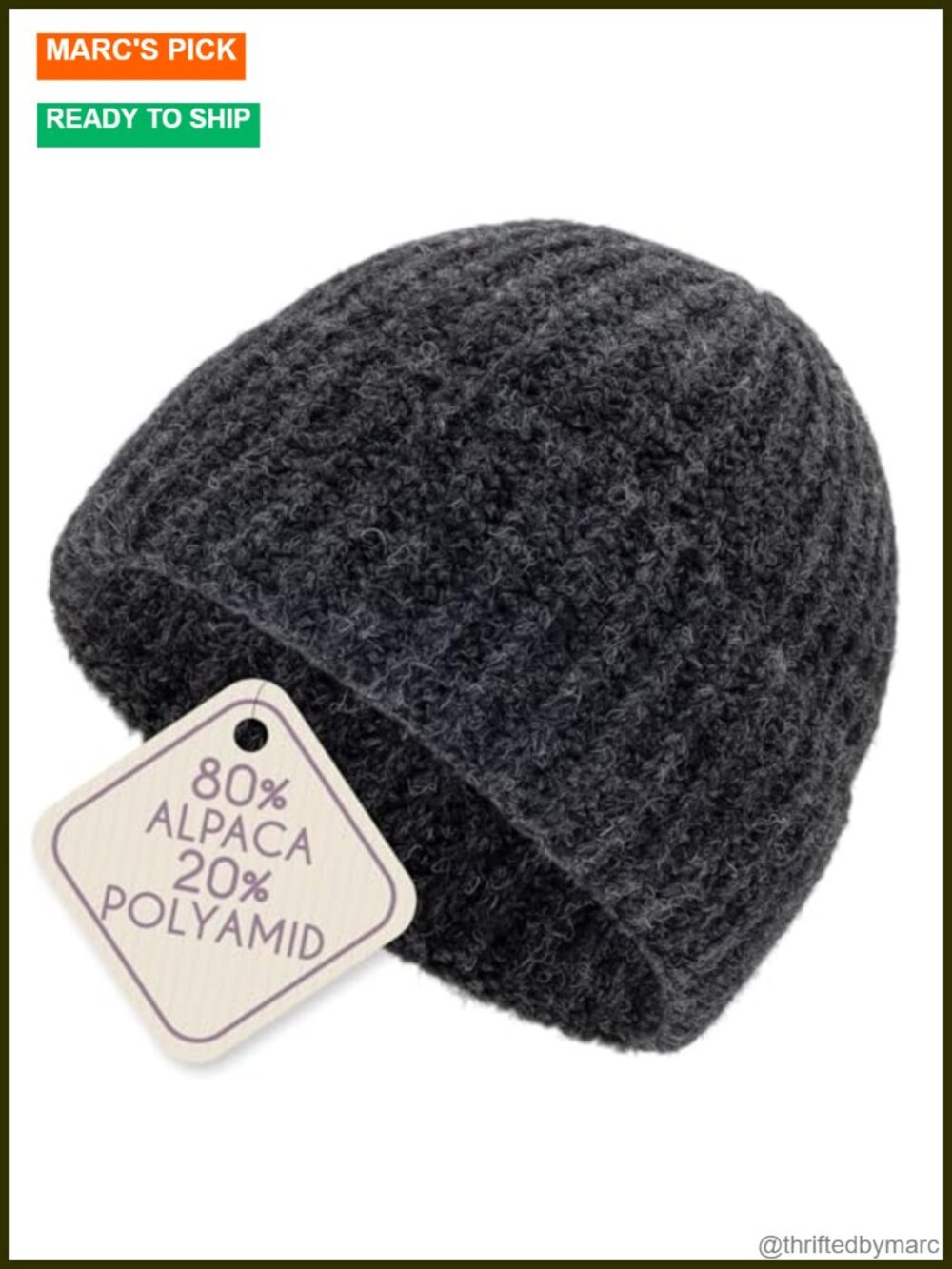 Super Air Beanie Baby Alpaca Wool Knit Hat Made in Germany